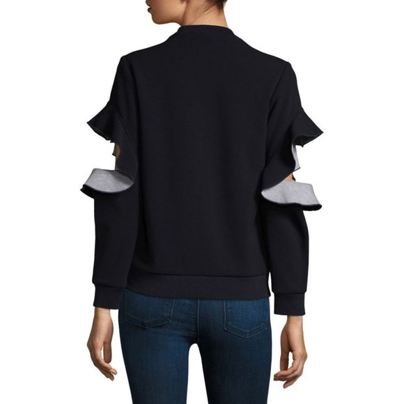 Prose & Poetry Rory Ruffled Sleeve Sweatshirt - Picture 3 of 6
